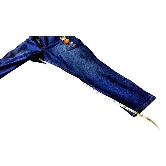 Disney Her Universe Women's Size 20 Chip & Dale Embroidered Denim Mom Jeans NWT - Picture 15 of 15